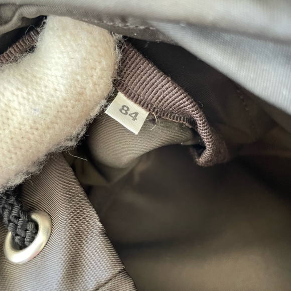 PRADA DOUBLE BUCKLE SMALL BACKPACK TESSUTO BLACK/DARK GREEN - Picture 12 of 12